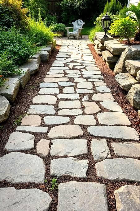 Stone walkway design inspiration 1