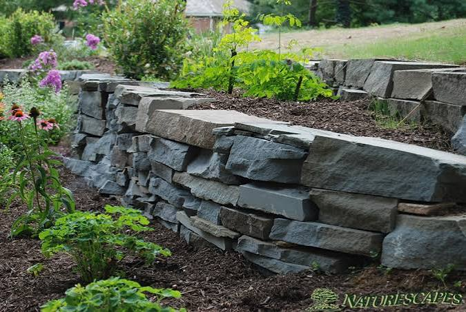 Stone retaining wall design inspiration 1